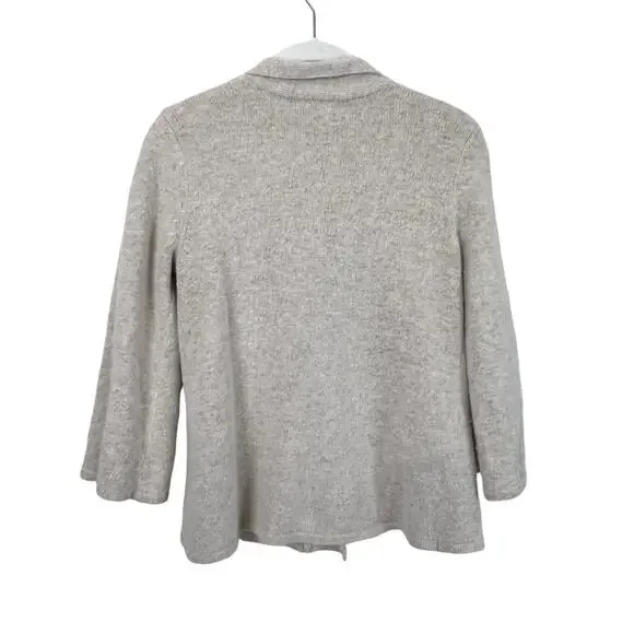 Kenar Lambswool Angora Cardigan Oatmeal Women's S - Picture 2 of 7